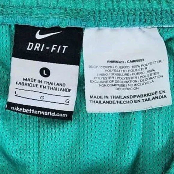 Lot 2 Pairs Nike Shorts Women Large Green Maroon Mesh Athletic Running Gym - Picture 8 of 14